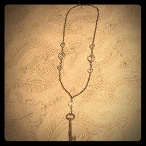 Long Necklace with Key Charm